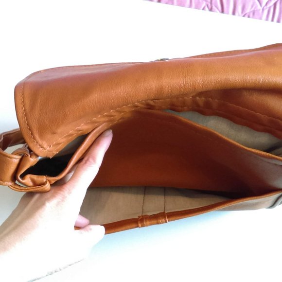 Vintage Soft Brown Leather? Shoulder Purse Bag Adjustable Strap Excellent Shape! - Picture 7 of 11